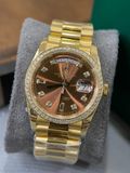  Rolex Day Date 36mm EW Độ Benzel Kim Moissanite Hongkong cực nét - Full Kiểm Định 
