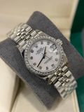  Rolex Datejust 31mm Nữ EW Độ Benzel Kim Moissanite Hongkong cực nét - Full Kiểm Định 