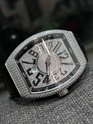  ĐỒNG HỒ FANCK MULLER V45 ABF - Thuỵ Sỹ FULL DIAMOND REPLICA 1:1 