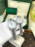  Cặp đôi ROLEX DATEJUST EW factory  Mặt  Khảm Trai v31/41mm White - Replica 1:1 