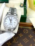  Cặp đôi ROLEX DATEJUST EW factory  Mặt  Khảm Trai v31/41mm White - Replica 1:1 