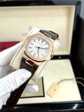  PATEK PHILLIPE PPF factory - PATEK PHILIPPE NAUTILUS 5711R ROSE GOLD VỚI MẶT SỐ MÀU TRẮNG - Replica 