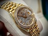  ROLEX DAY-DATE 36MM CHẾ TÁC ĐÍNH KIM CƯƠNG - MẶT SỐ THIÊN THẠCH REP 1:1 