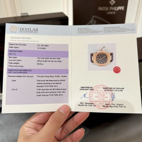  Đồng hồ Patek Philippe Nautilus 5712R -001 Bọc Vàng 18K 