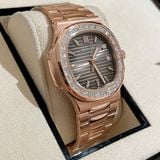  Patek Philippe Nautilus 5723/1R/001 Gold Bọc Vàng Kim Cương Moissanite Baguette 