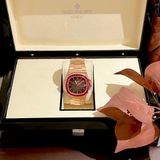  Patek philippe nautilus rose gold 5723/1r-010, 40mm Bọc Vàng 18K nạm đá Ruby đỏ 