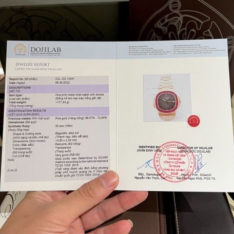  Patek philippe nautilus rose gold 5723/1r-010, 40mm Bọc Vàng 18K nạm đá Ruby đỏ 