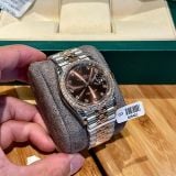  Rolex Datejust Chocolate 126331 Chế Tác Kim Cương Moissanite 1:1 
