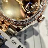  Rolex Datejust Chocolate 126331 Chế Tác Kim Cương Moissanite 1:1 