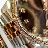  Rolex Datejust Chocolate 126331 Chế Tác Kim Cương Moissanite 1:1 