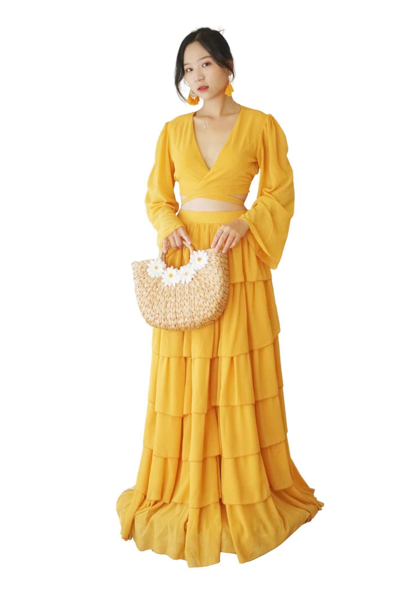 Váy vàng Nàng thơ - V001 – D\'Latcha Tea & Bistro