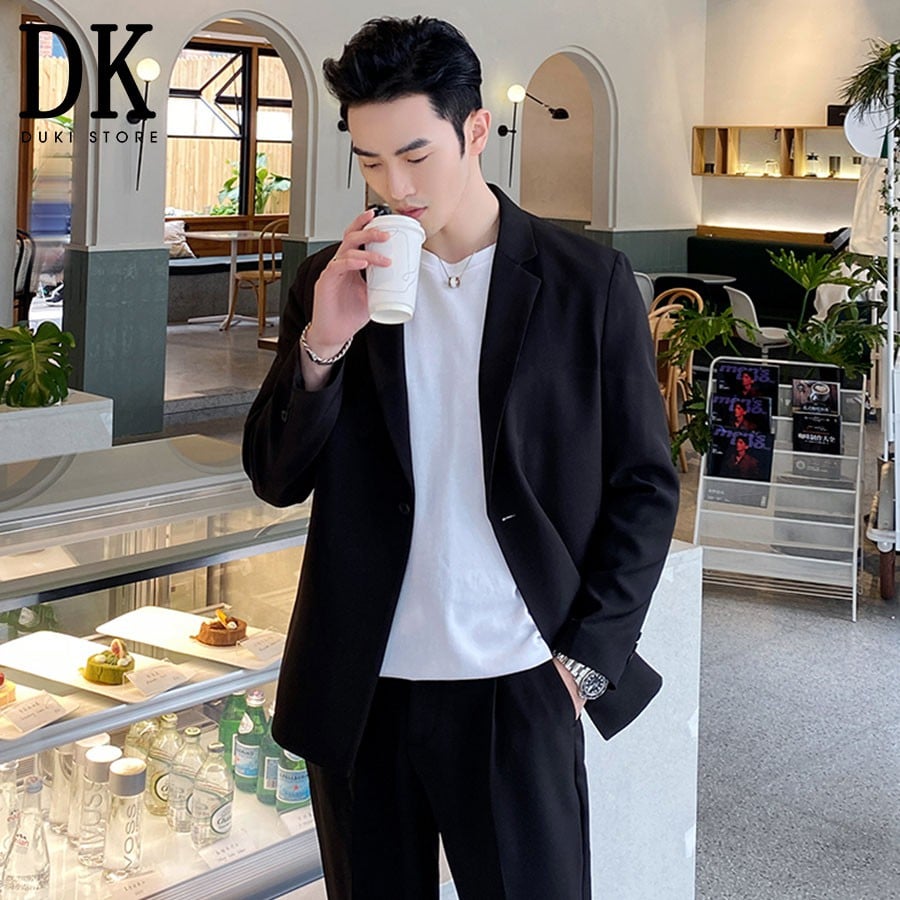 Áo khoác blazer nam ngắn tay áo vest nam balzer nam phong cách Hàn Quốc  LZB0012  DUKI STORE  MixASale