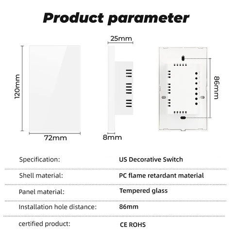  Starview Blank Switch Cover SSL-TM00-US-W 