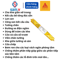 SikaFlex Contruction AP Keo trám khe vết nứt | Sika Flex chất trám khe