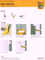 SIKA RAINTITE – THÙNG 20KG | CHỐNG THẤM TƯỜNG NỨT GỐC ACRYLIC ĐÀN HỒI