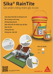 SIKA RAINTITE – THÙNG 20KG | CHỐNG THẤM TƯỜNG NỨT GỐC ACRYLIC ĐÀN HỒI