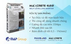 Maxcrete 622 vữa tự san phẳng hoàn thiện sàn
