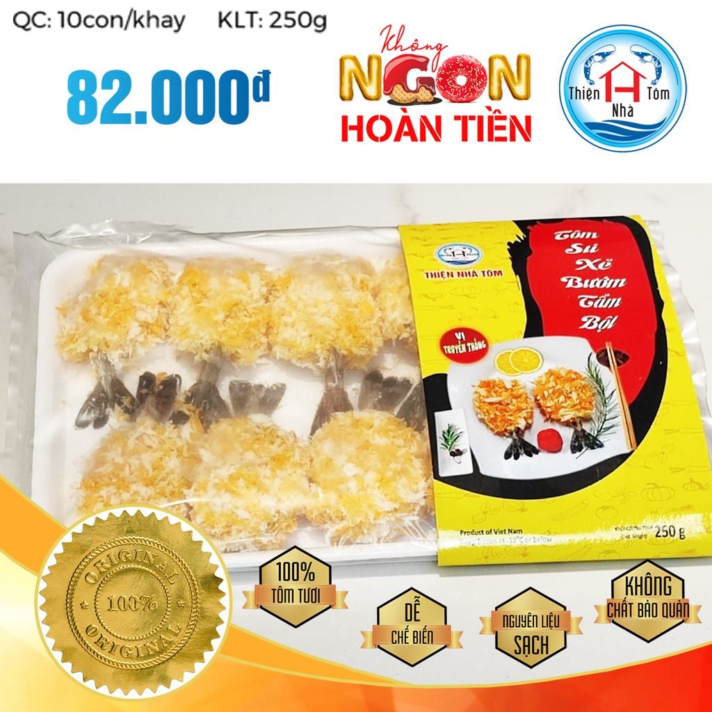  Tôm Sú Xẻ Bướm TB Vị Truyền Thống 