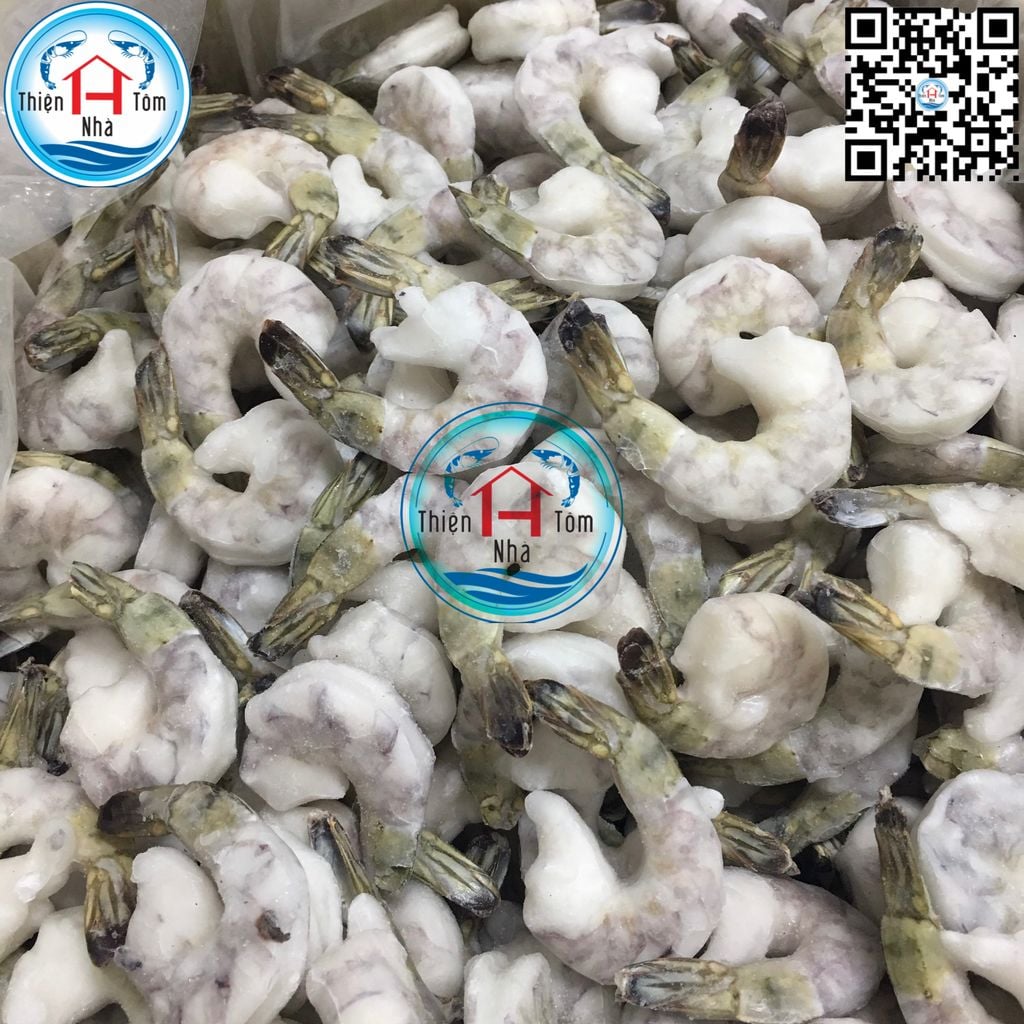  Tôm Sú Lột Nõn Chừa Đuôi (Vị Giòn - Ngọt)  thùng 10kg 