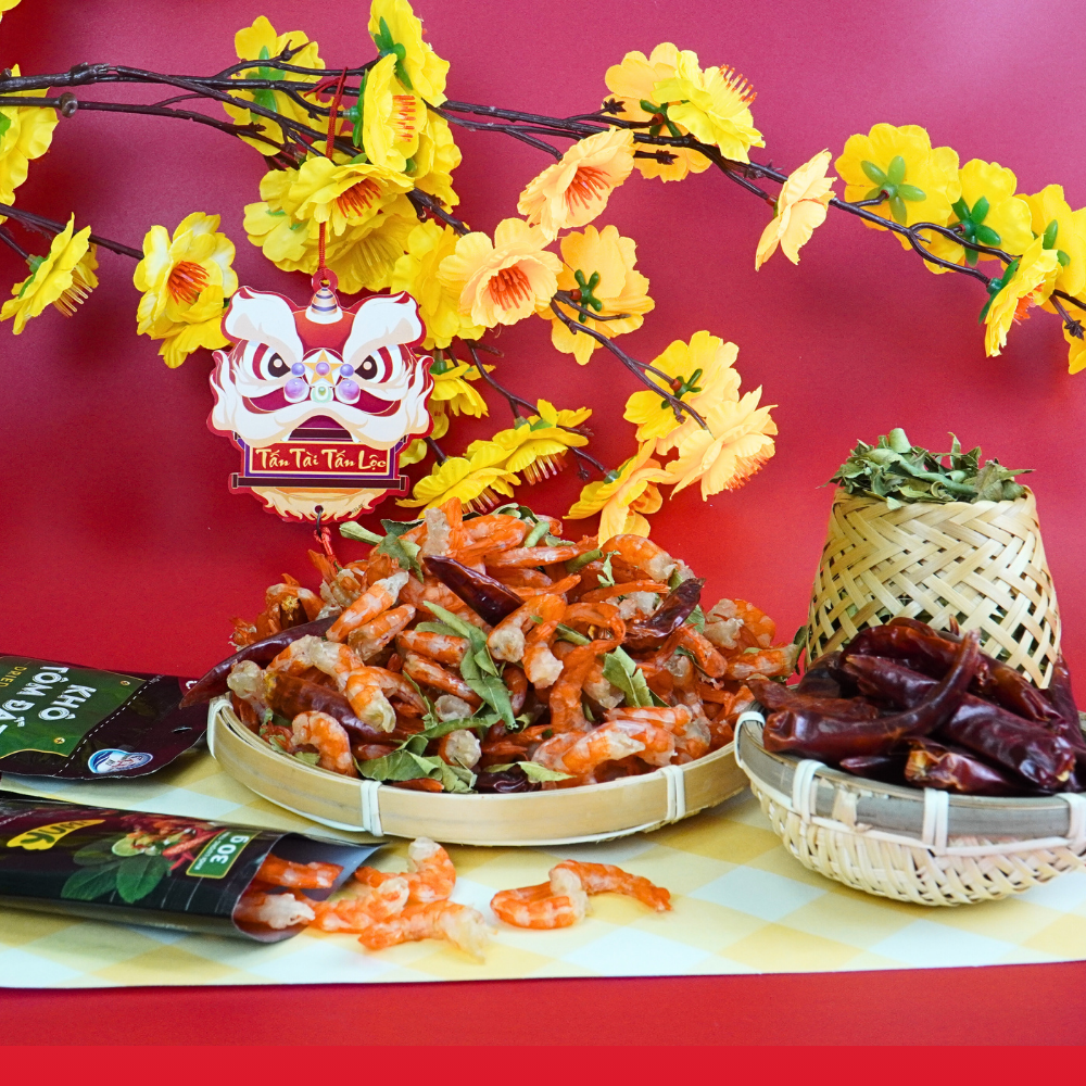  Khô Tôm Đất Vị Lá Chanh 