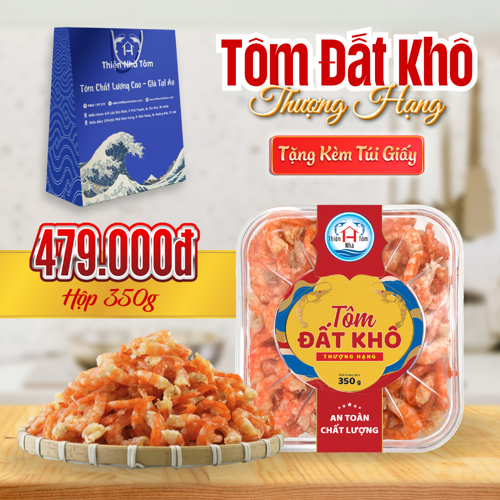  Tôm Đất Khô Thượng Hạng - Hộp 
