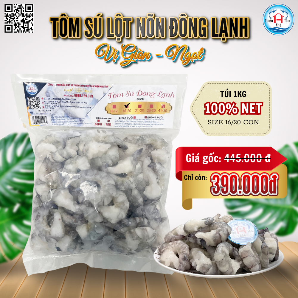  Tôm Sú Lột Nõn (Vị Giòn - Ngọt) 