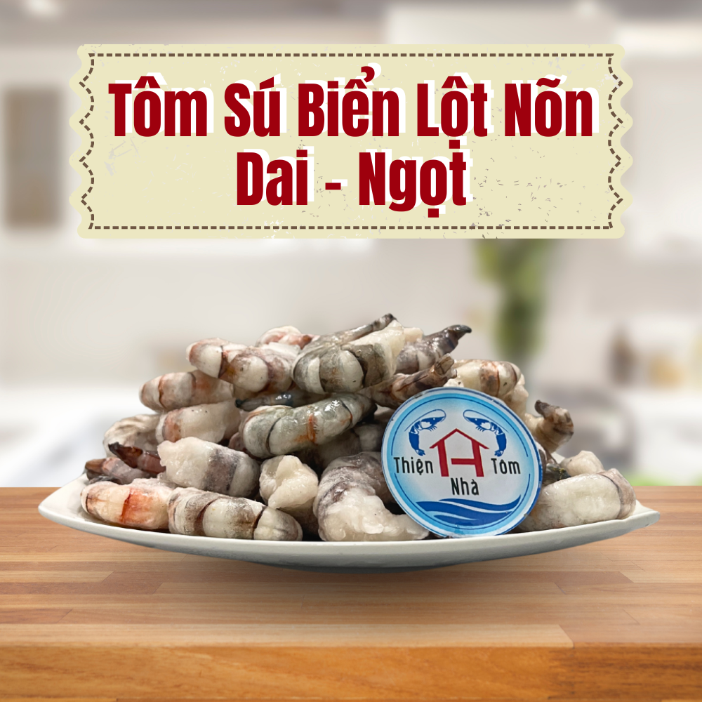  Tôm Sú Biển Lột Nõn (Dai-Ngọt) Thùng 10Kg 