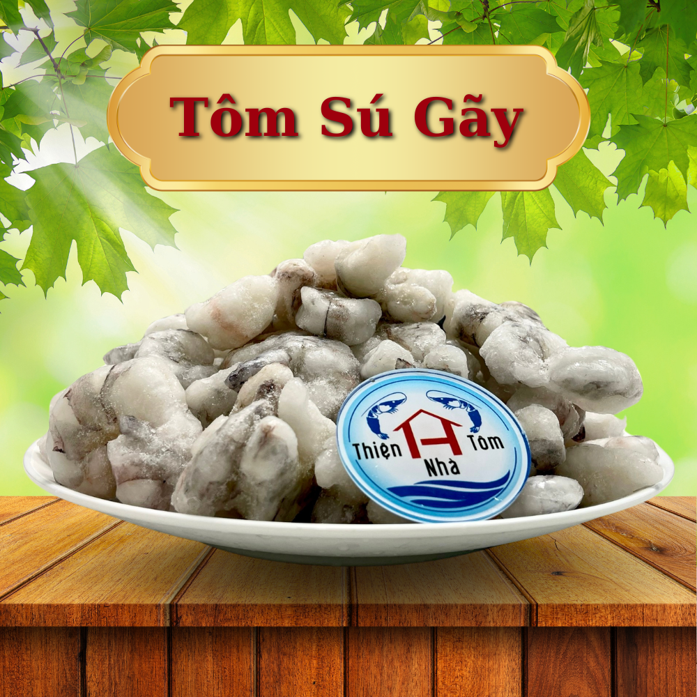  Tôm Sú Nõn Gãy (Vị Giòn - Ngọt)  - Thùng 10Kg 