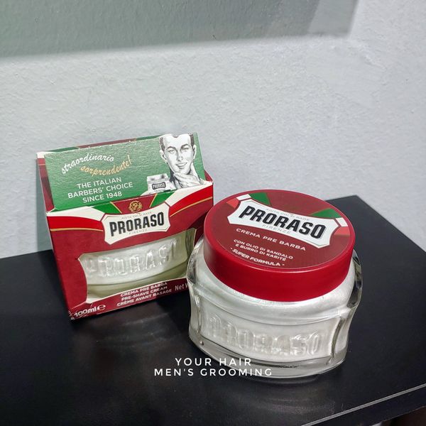  Kem làm mềm râu trước khi cạo Proraso Pre-Shave Cream Nourishing 100ml | Mùi Gỗ đàn hương - Sandalwood 