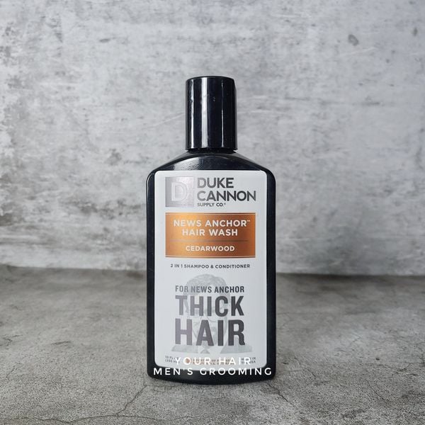  Dầu gội xả 2 trong 1 Duke Cannon NEWS ANCHOR 2-IN-1 HAIR WASH - CEDARWOOD - 295 ml 