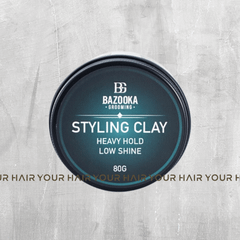 Sáp Vuốt Tóc Tạo Kiểu Tóc Bazooka Grooming STYLING CLAY 80g