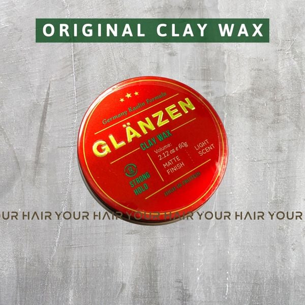  Sáp vuốt tóc Glanzen Clay Wax - 60gr 