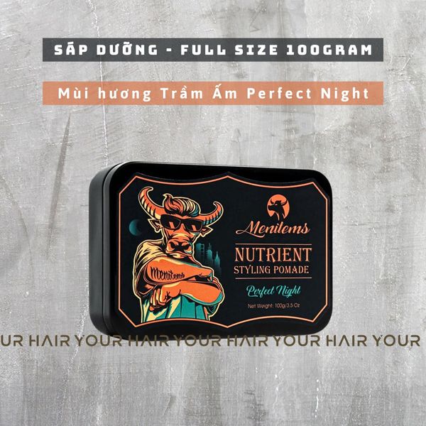  Sáp vuốt tóc Menitems Styling Pomade Perfect Night - 50g & 100g 