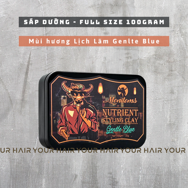  Sáp vuốt tóc Menitems Styling Clay Gentle  - 50g & 100g 