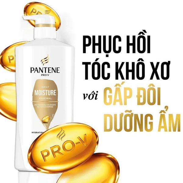 [Date 2025] Dầu Gội Pantene Daily Moisture Renewal 24Hr Hydration - 700ml 