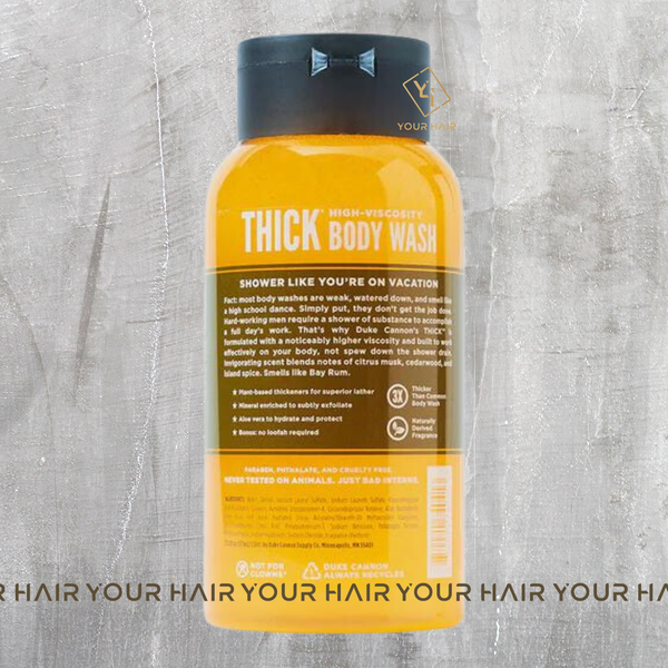  Sữa tắm Duke Cannon THICK HIGH - VISCOSITY BODY WASH - Bay Rum - 517ml 