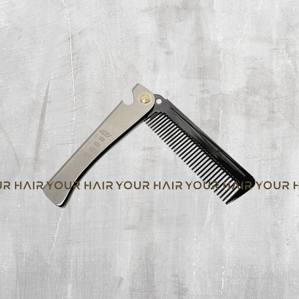 Lược thép gấp gọn bỏ túi ROUG Men's Grooming 