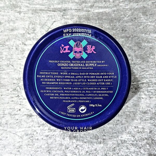  GONZO SUPER SLICK POMADE STRONG HOLD - 100gr 