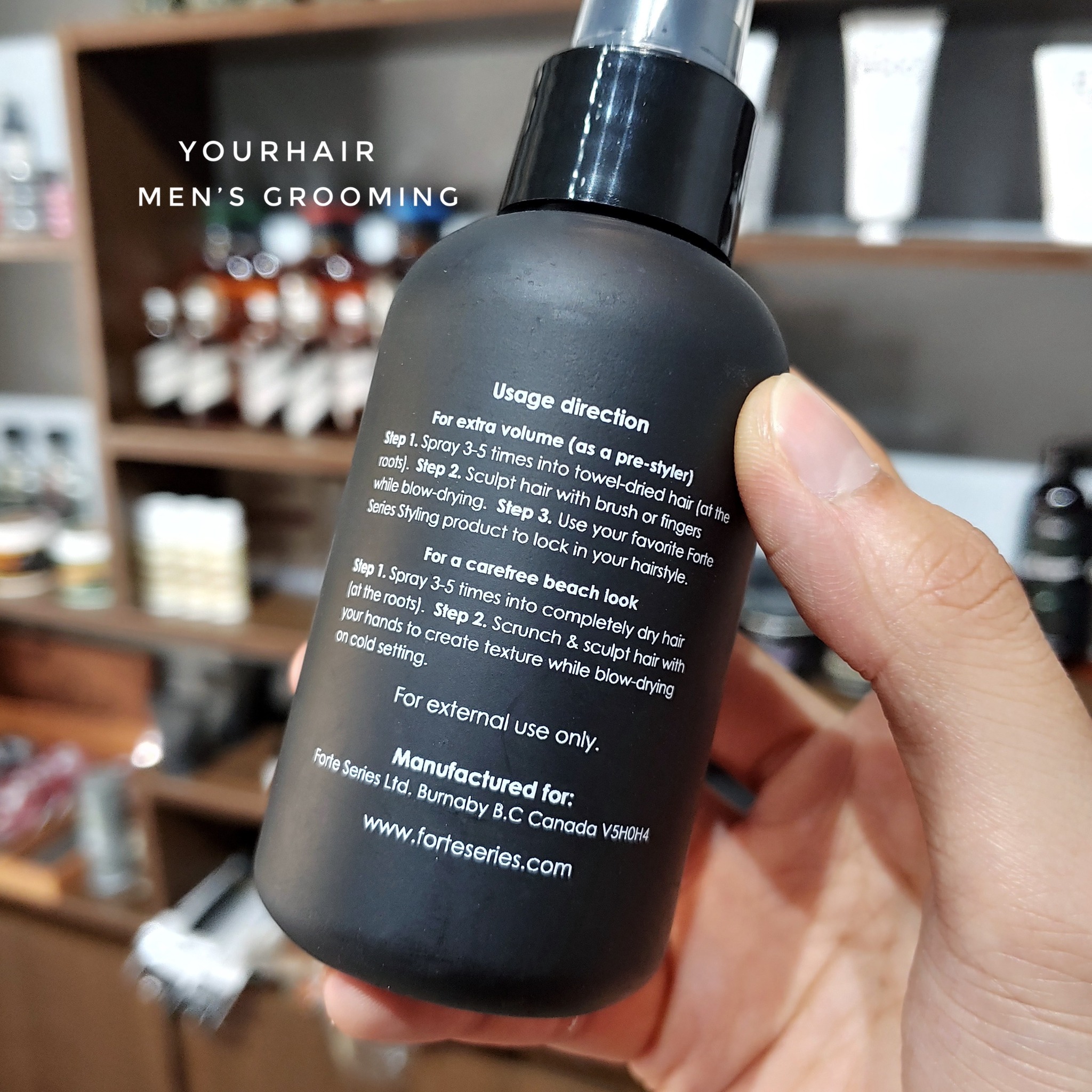 Xịt tăng độ phồng cho tóc Forte Series Sea Salt Spray - 118ml – YourHair Xịt tăng độ phồng cho tóc Forte Series Sea Salt Spray - 118ml – YourHair