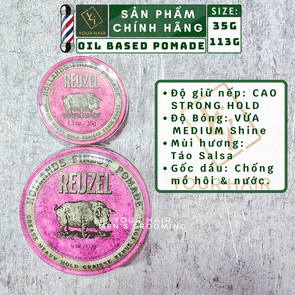  Reuzel Pink Pomade - 35gr & 113gr 