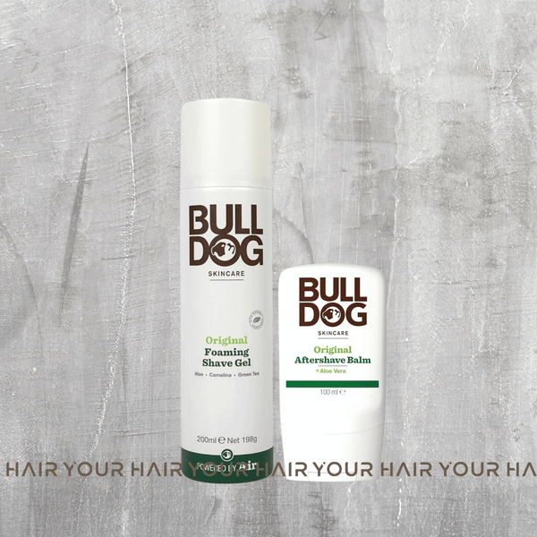  COMBO Bọt cạo và kem dưỡng da sau cạo cho da thường | Bulldog Original Foaming Shave Gel & After Shave Balm 