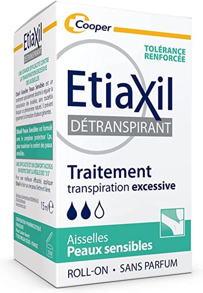  Lăn Khử Mùi Etiaxil Detranspirant Aisselles Peaux Sensibles (Xanh) - 15ml 