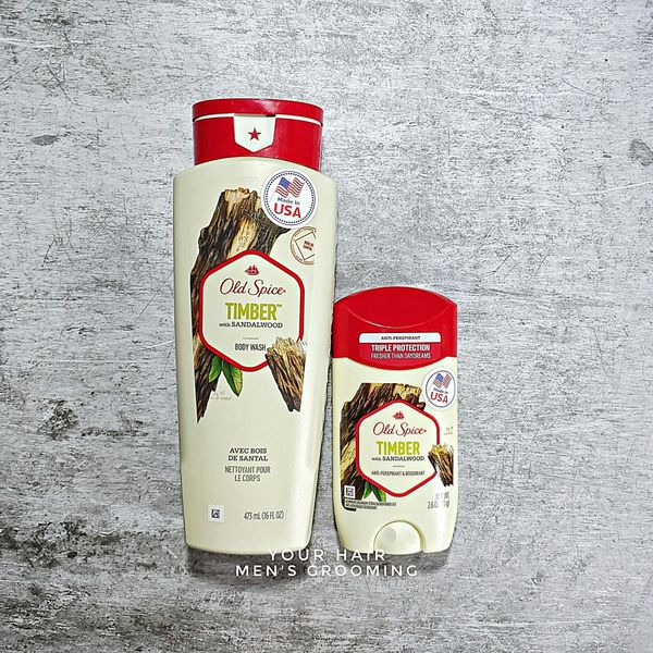  COMBO Sữa tắm & Lăn khử mùi Old Spice Timber With Sandalwood - 473ml & 73gr 