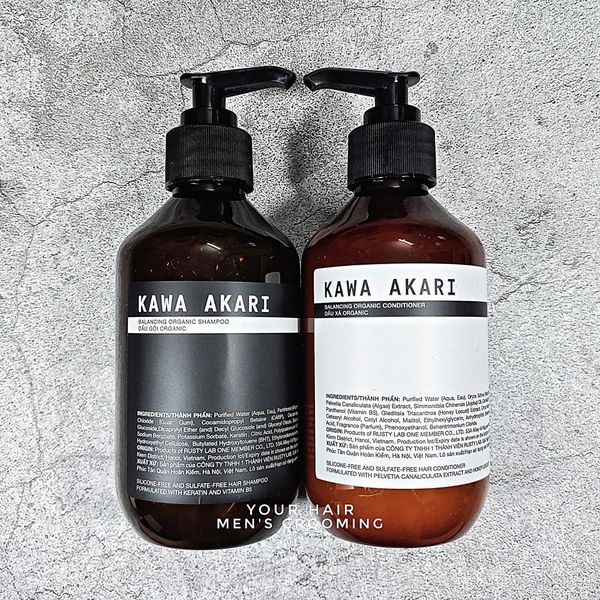  COMBO Nuôi Dưỡng Tóc | Gội & Xả Rusty Lab KAWA AKARI SHAMPOO & CONDITIONER - 300ml & 500ml 
