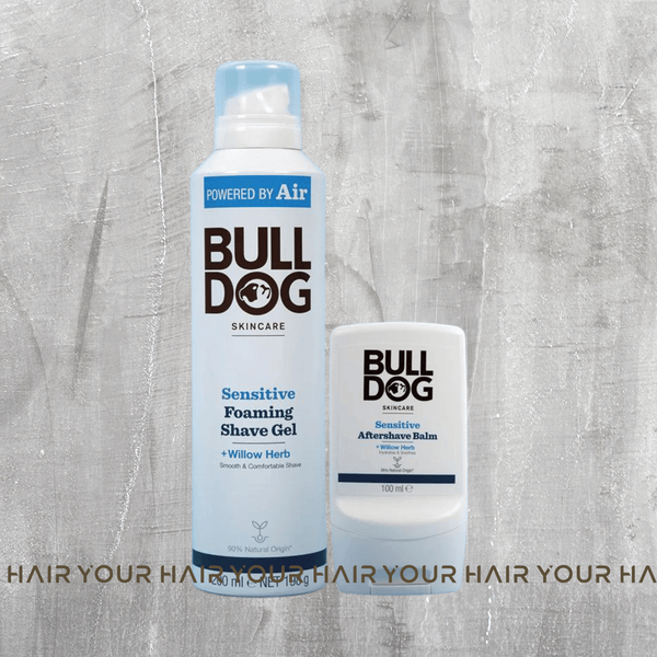  Combo bọt cạo và kem dưỡng da sau cạo cho da nhạy cảm | Bulldog Sensitive Foaming Shave Gel & After Shave Balm 