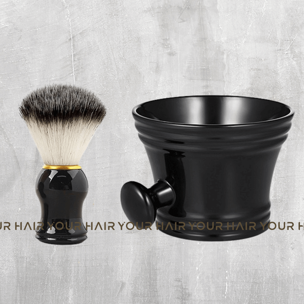  Combo Bát & Chổi quét bọt cạo râu nhựa ABS Classic 