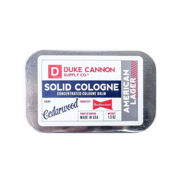  Nước hoa khô Duke Cannon SOLID COLOGNE - American Lager - 42gr | Mùi Hương Gỗ Tuyết Tùng 