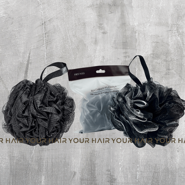  Bông tắm than tre tẩy da chết 