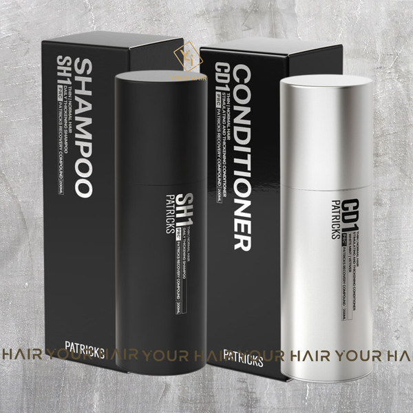  COMBO Dầu Gội & Dầu Xả Patricks | SH1 Daily Thickening Shampoo & CD1 Thickening Conditioner - 200ml 