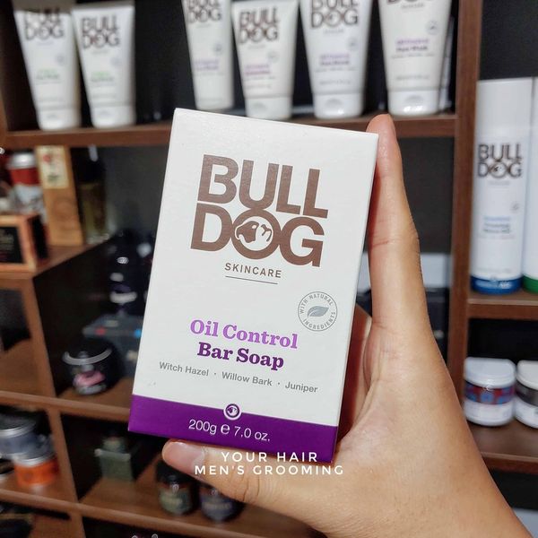  Xà phòng kiềm dầu da mặt & cơ thể cho da dầu Bulldog Oil Control Bar Soap - 200g 